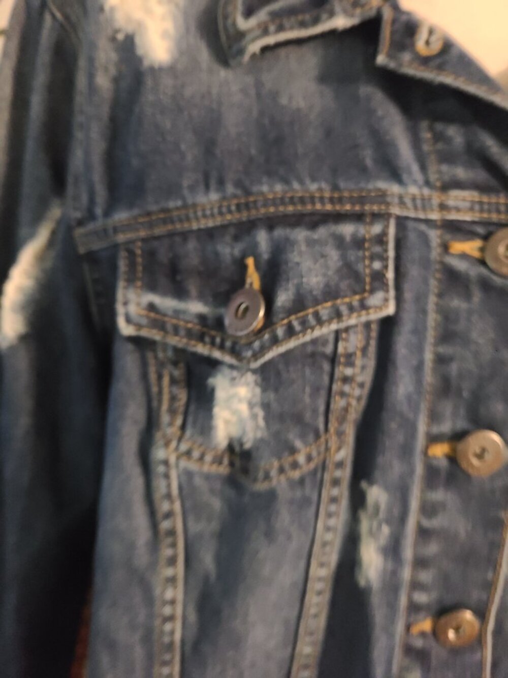 Stevie Nicks Custom Denim Jean Jacket Live Madison Square Garden Fits L & XL - Picture 9 of 14